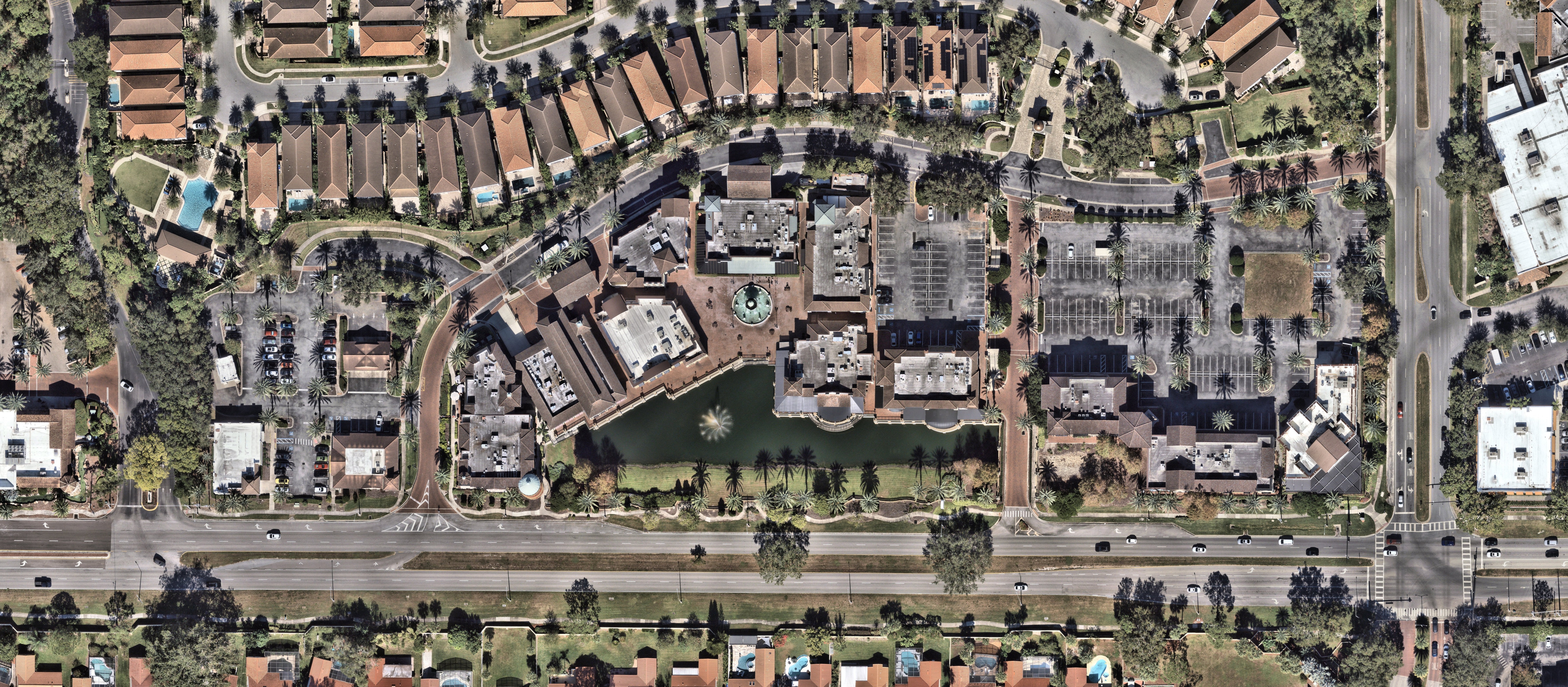 Commercial Shopping Center — anonymized drawing view
